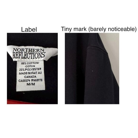 90s vintage teddy bear winter sleigh holiday graphic cotton pullover sweatshirt - Picture 9 of 9